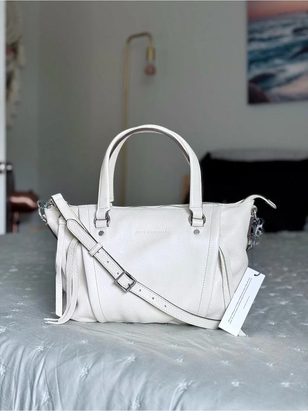 Aimee Kestenberg Leather Amsterdam Clay Satchel Shoulder Crossbody Bag